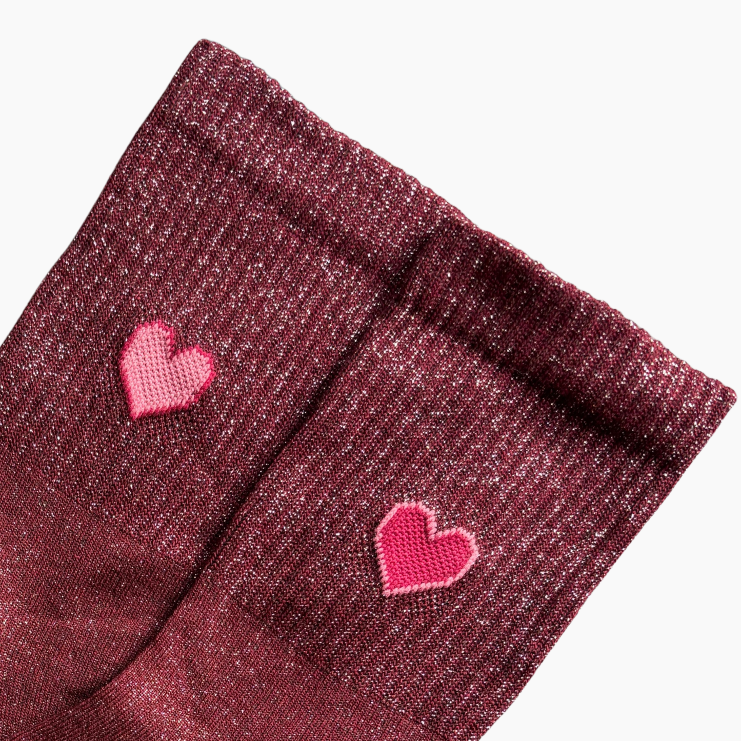 Glitzersocke Big Love Plum