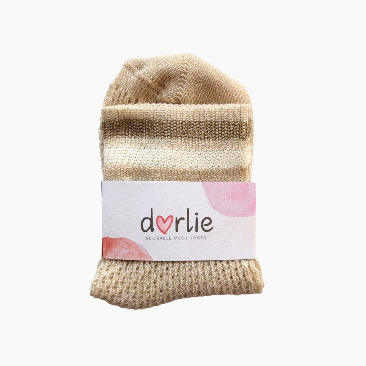Socke Mesh Golden Glitter