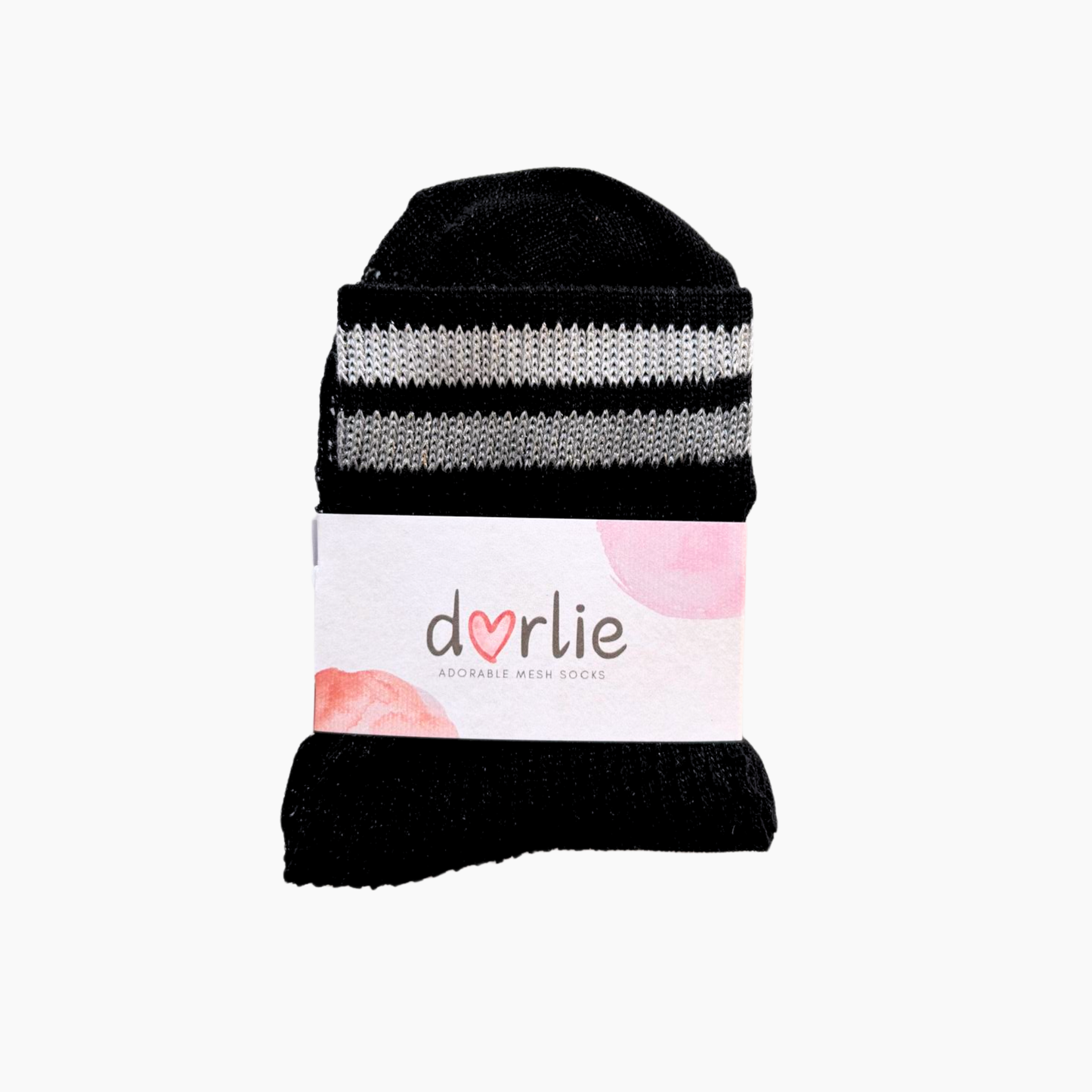 Socke Mesh Black Glitter