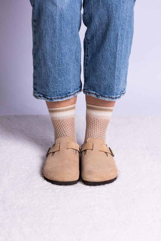 Socke Mesh Golden Glitter