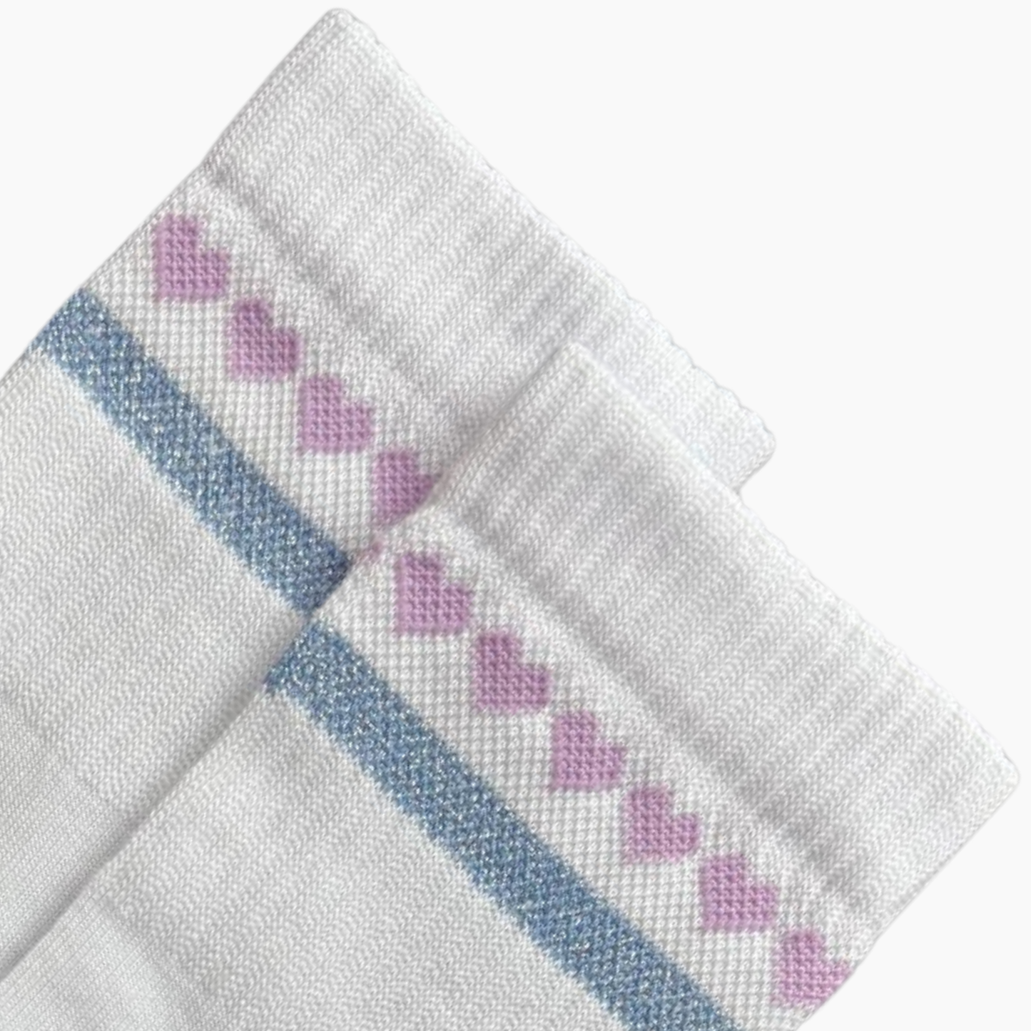 Socke Herzchenkette Lavender