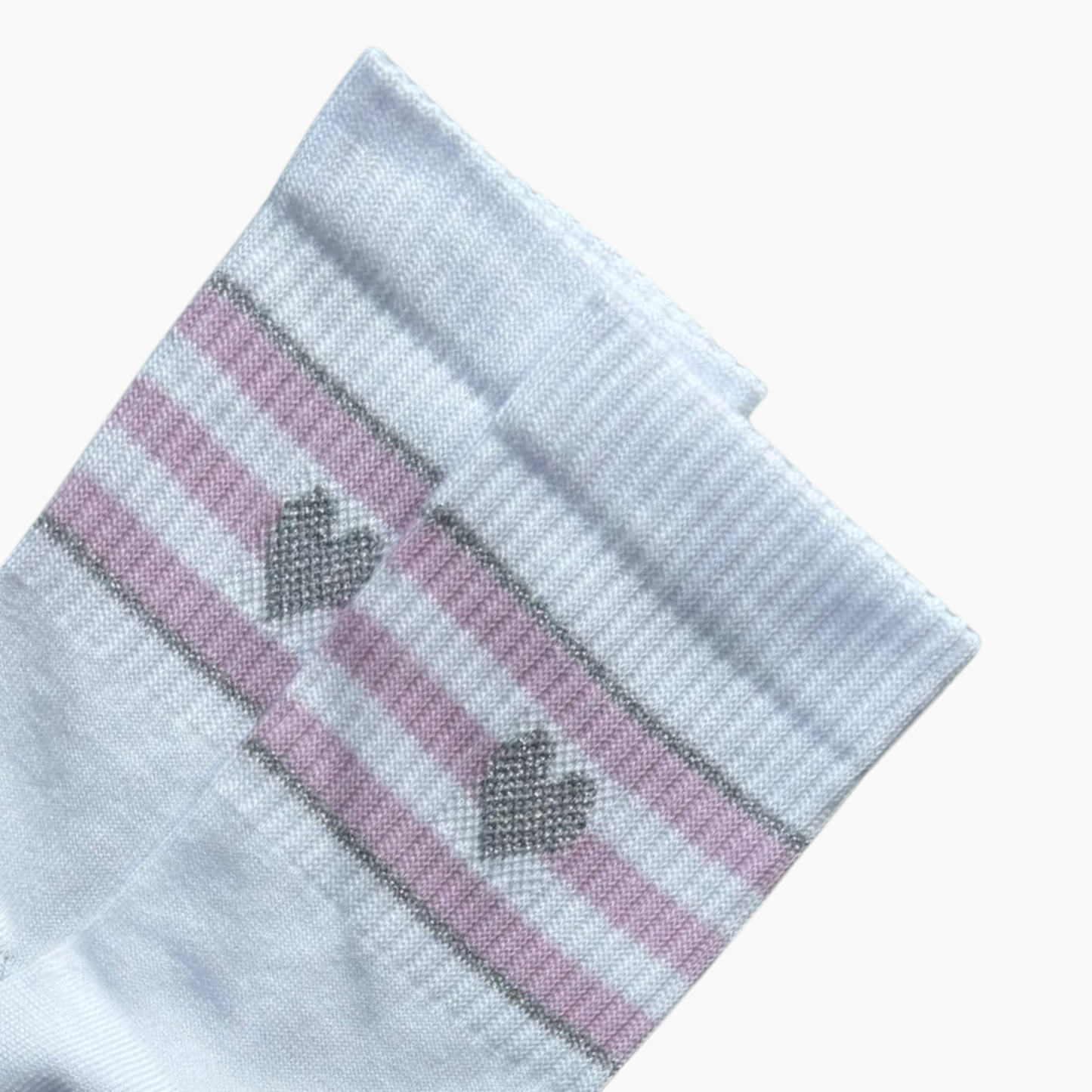 Socke Lavender Stripey Heart