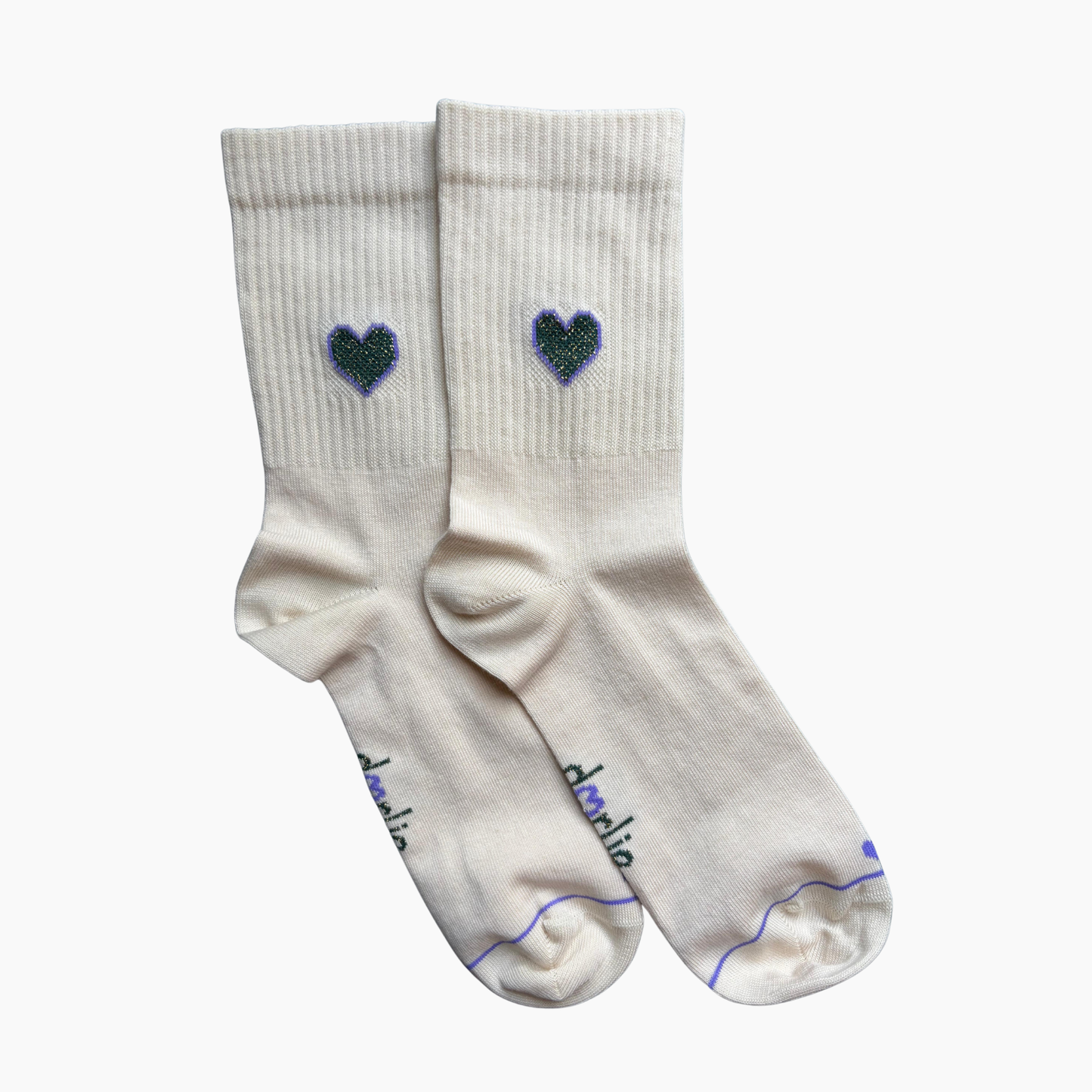 Socke Big Love green/purple