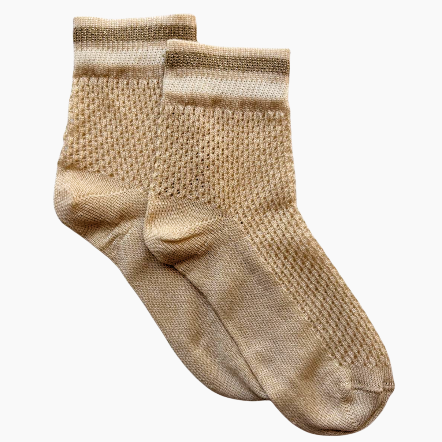 Socke Mesh Golden Glitter