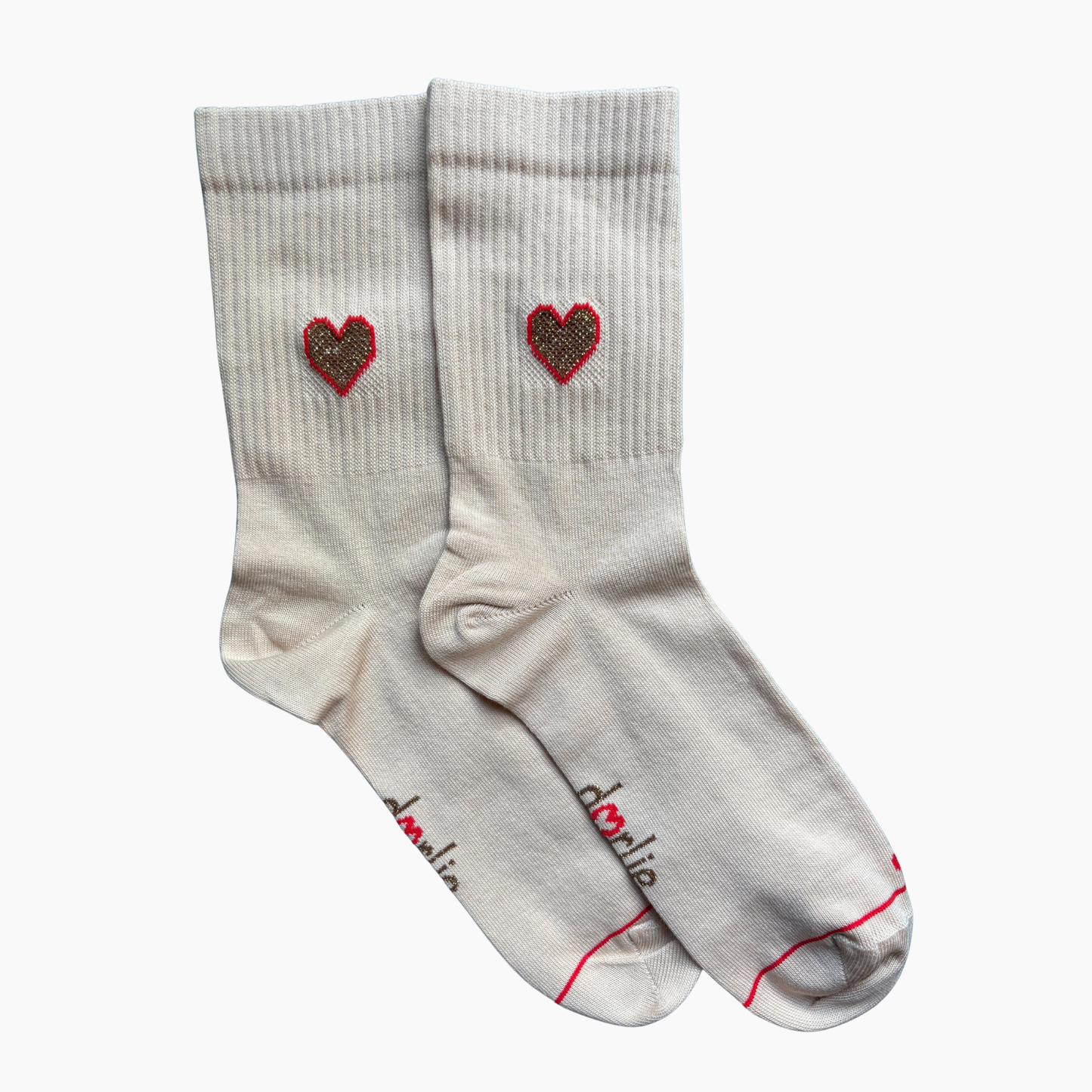 Socke Big Love Coffee Red
