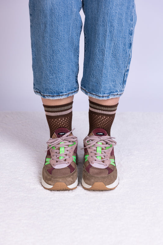 Socke Mesh Chocolate