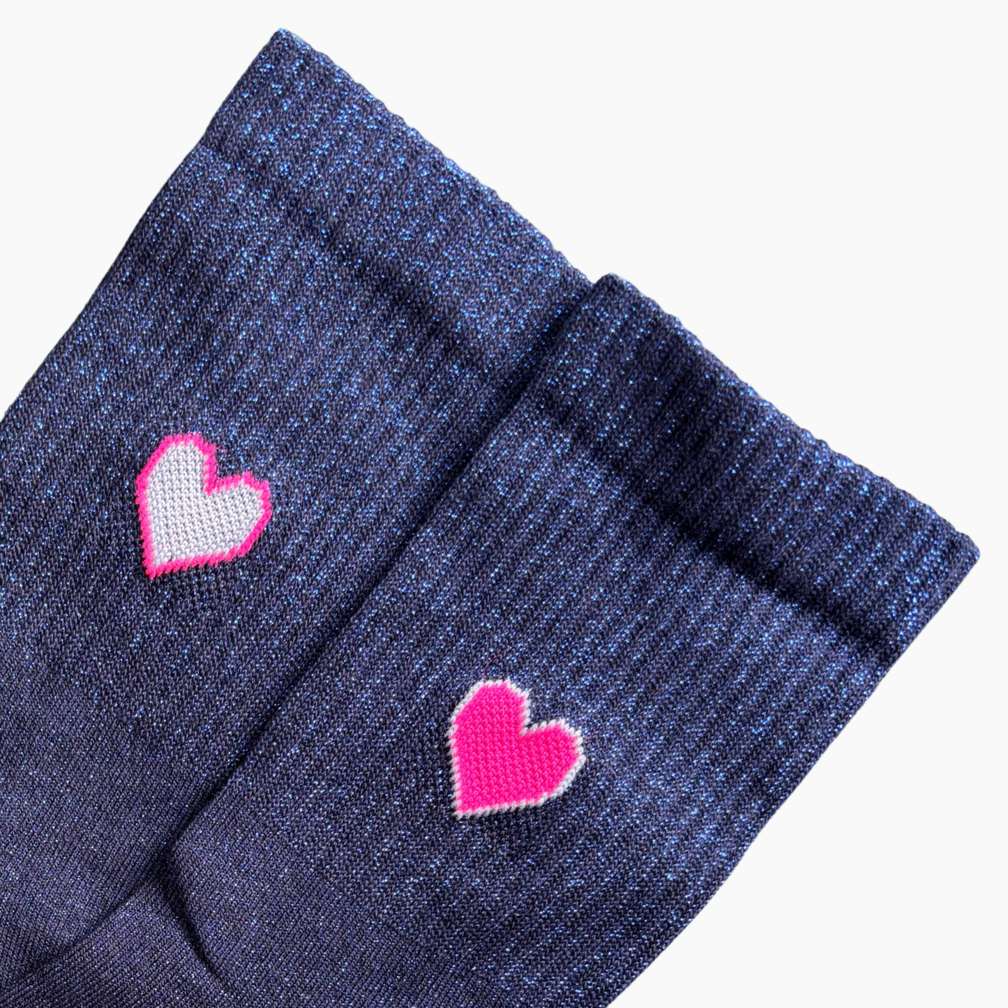 Glitzersocke Big Love Blue