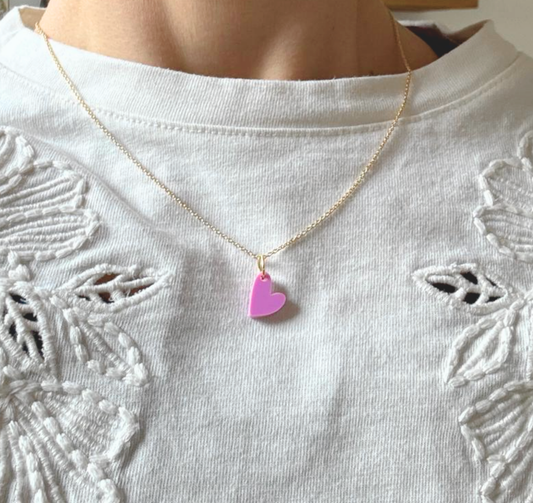 Halskette Lovely Little Heart lavender