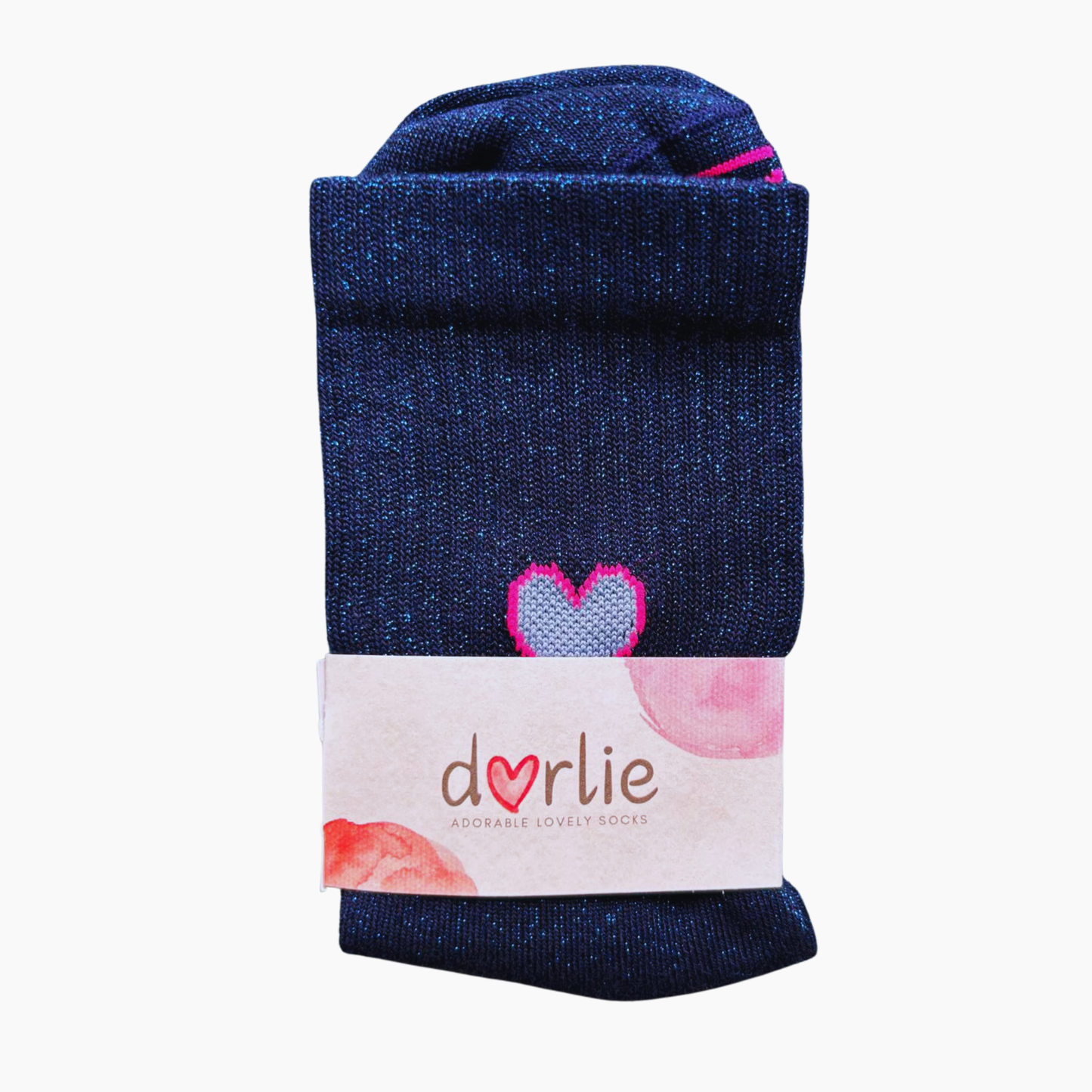 Glitzersocke Big Love Blue