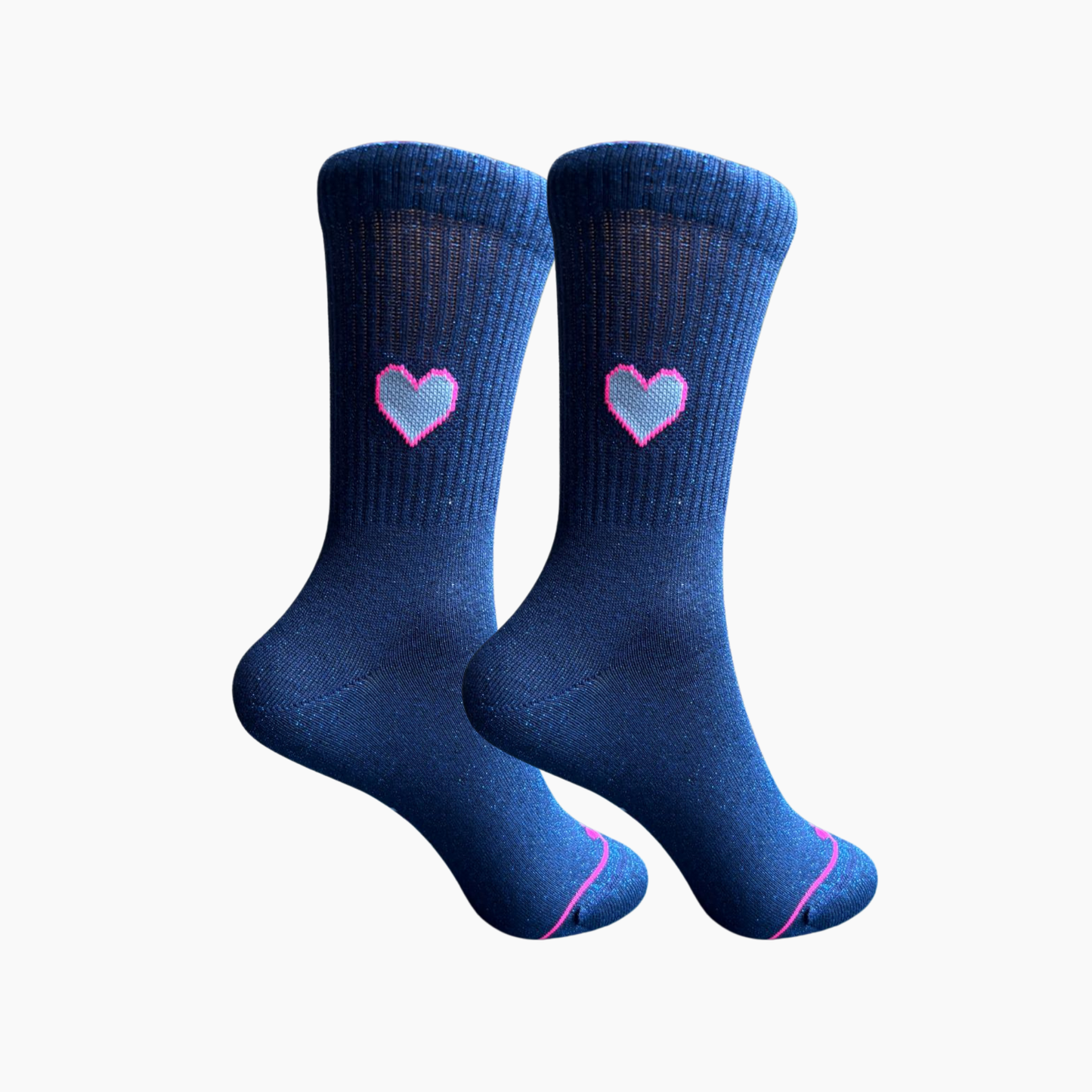 Glitzersocke Big Love Blue