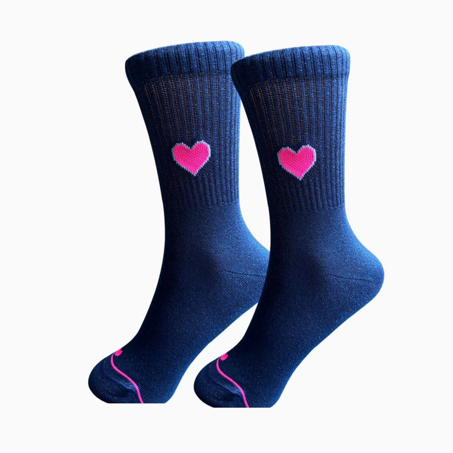 Glitzersocke Big Love Blue