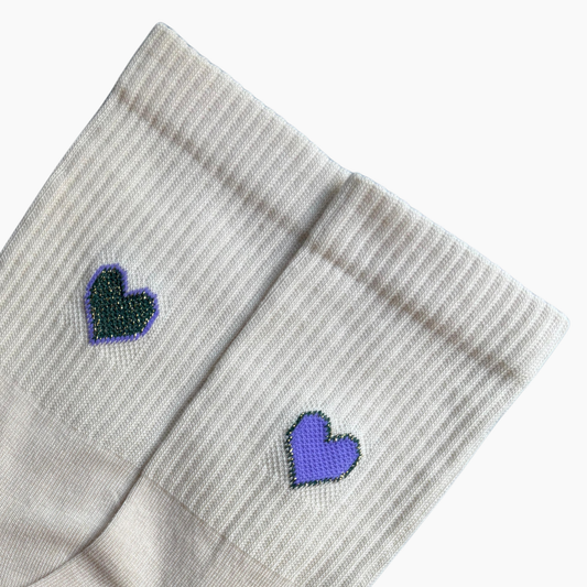Socke Big Love green/purple