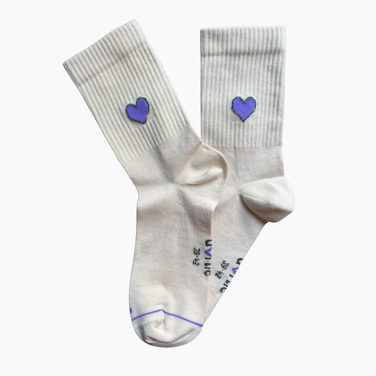 Socke Big Love green/purple