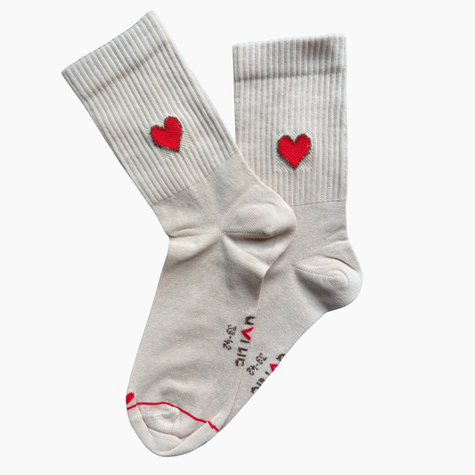 Socke Big Love Coffee Red