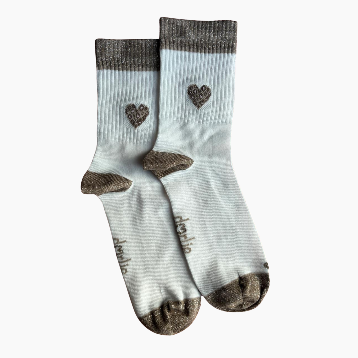 Glitzersocke Big Love Leo Heart