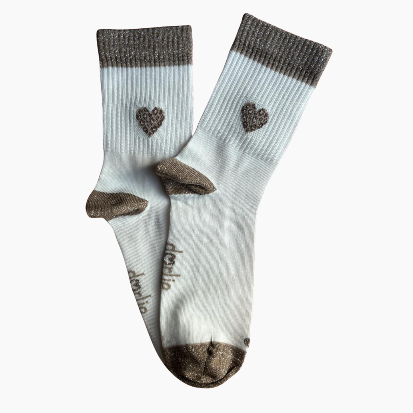 Glitzersocke Big Love Leo Heart
