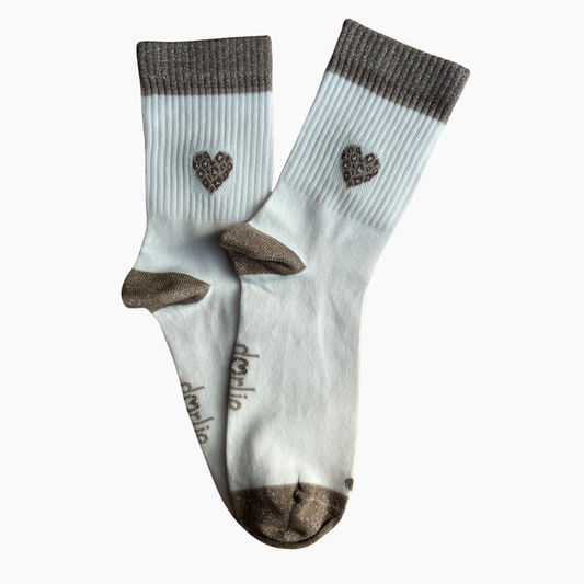 Glitzersocke Big Love Leo Heart
