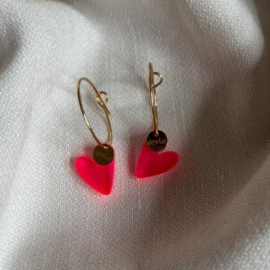 Creole Little Heart shiny pink