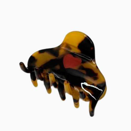 Haarklammer Little Heart red